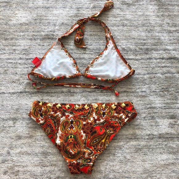 Red Carter Bikini - Picture 2 of 5